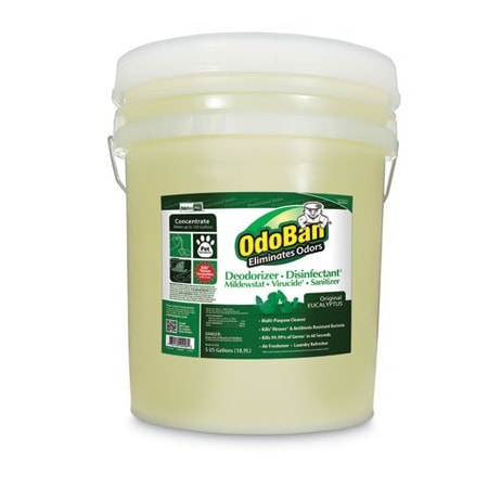 Clean Control OdoBan, CONCENTRATED ODOR ELIMINATOR AND DISINFECTANT, EUCALYPTUS, 5 GAL PAIL 9110625G